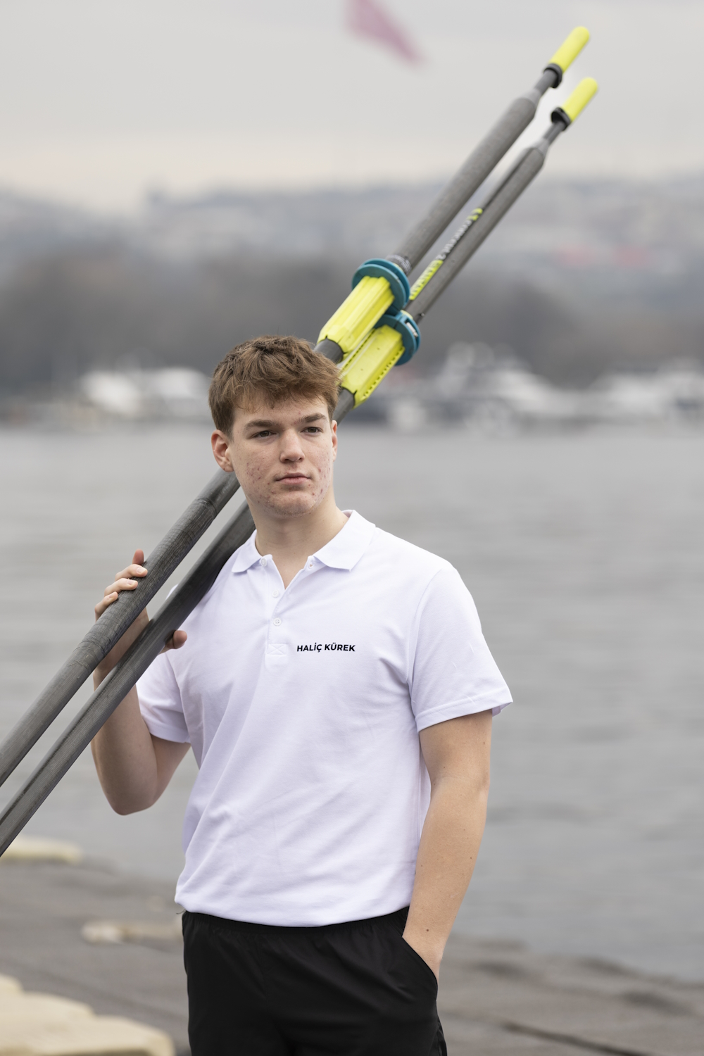 Haliç Kürek KulübüBeyaz Polo Yaka T-Shirt (2026 Sezon)