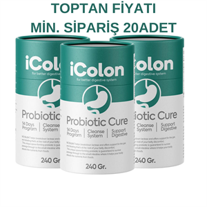 Form Çayları iColon Probiyotik Macun Etkili Detoks Temizliği iColon Türkiye TOPTAN Black Natural Icolon Probiotic Cure- Icolon Bağırsak 240gr toptanBlack Naturel 