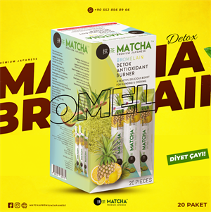 MATCHA & BROMELAİN Japon Çayı 20 adet X 8 Gr