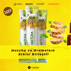 MATCHA & BROMELAİN Japon Çayı 20 adet X 8 Gr