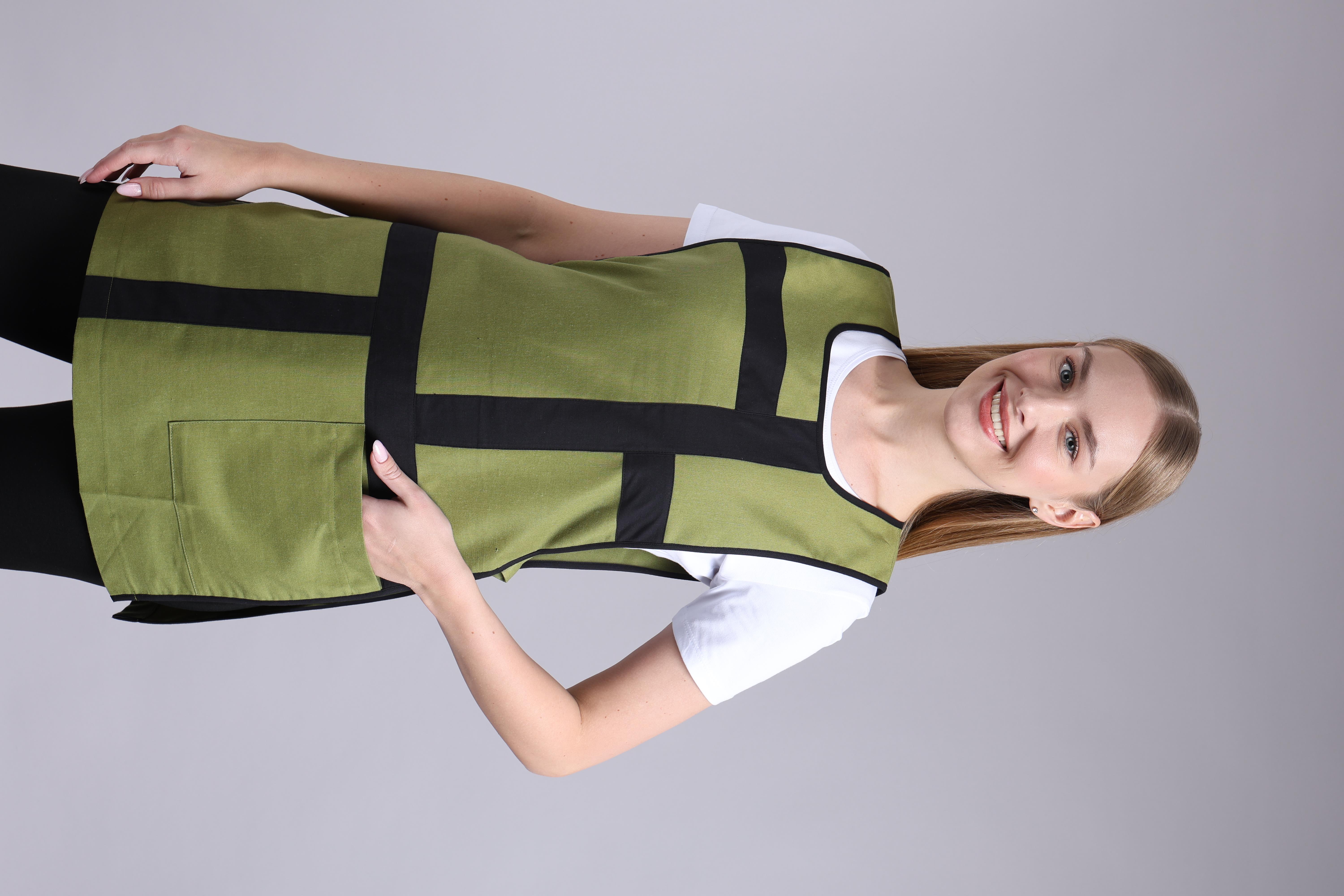 Yeşil-Siyah Önlük