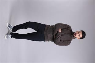 Unisex Ön Fermuarlı Antrasit Polar 