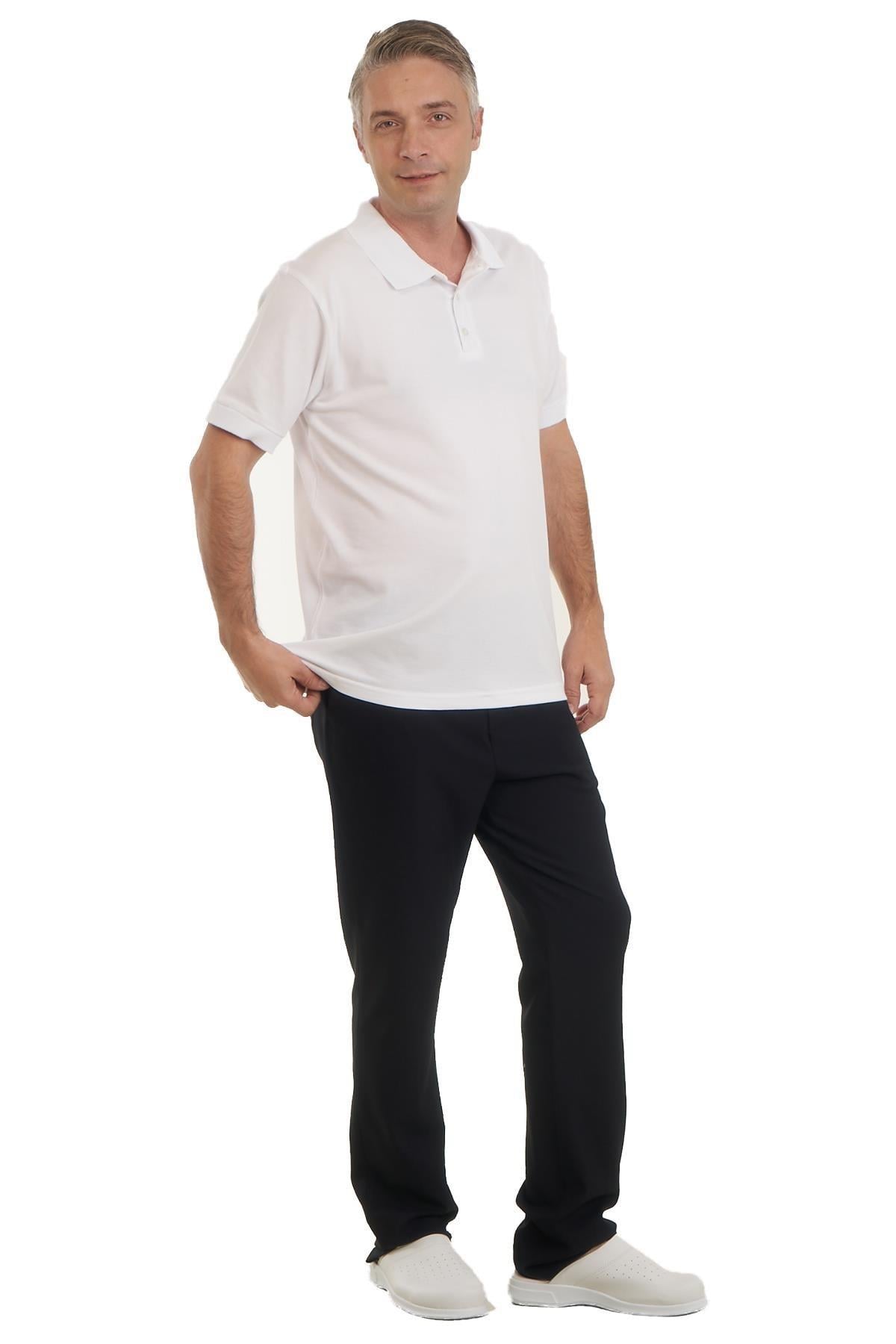 POLO YAKA TSHIRT ECZACI TSHIRT BEYAZ ERKEK TSHIRT