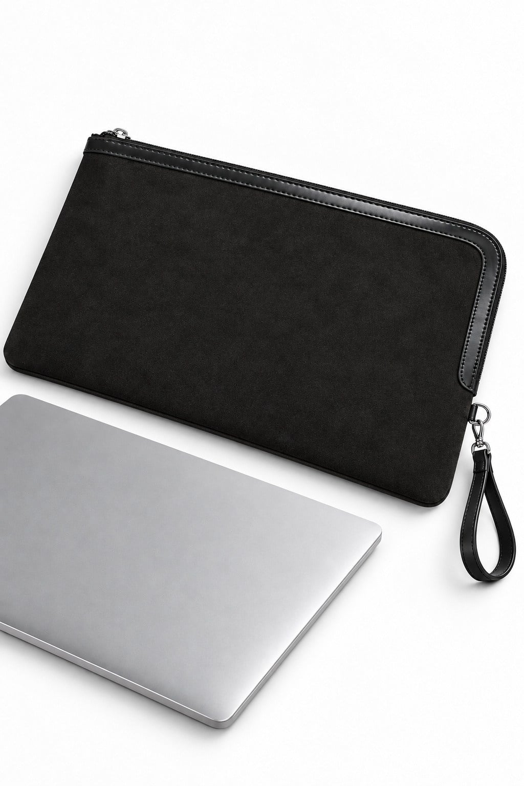 13 İnç Tablet ve Laptop Taşıma Çantası Siyah Süet
