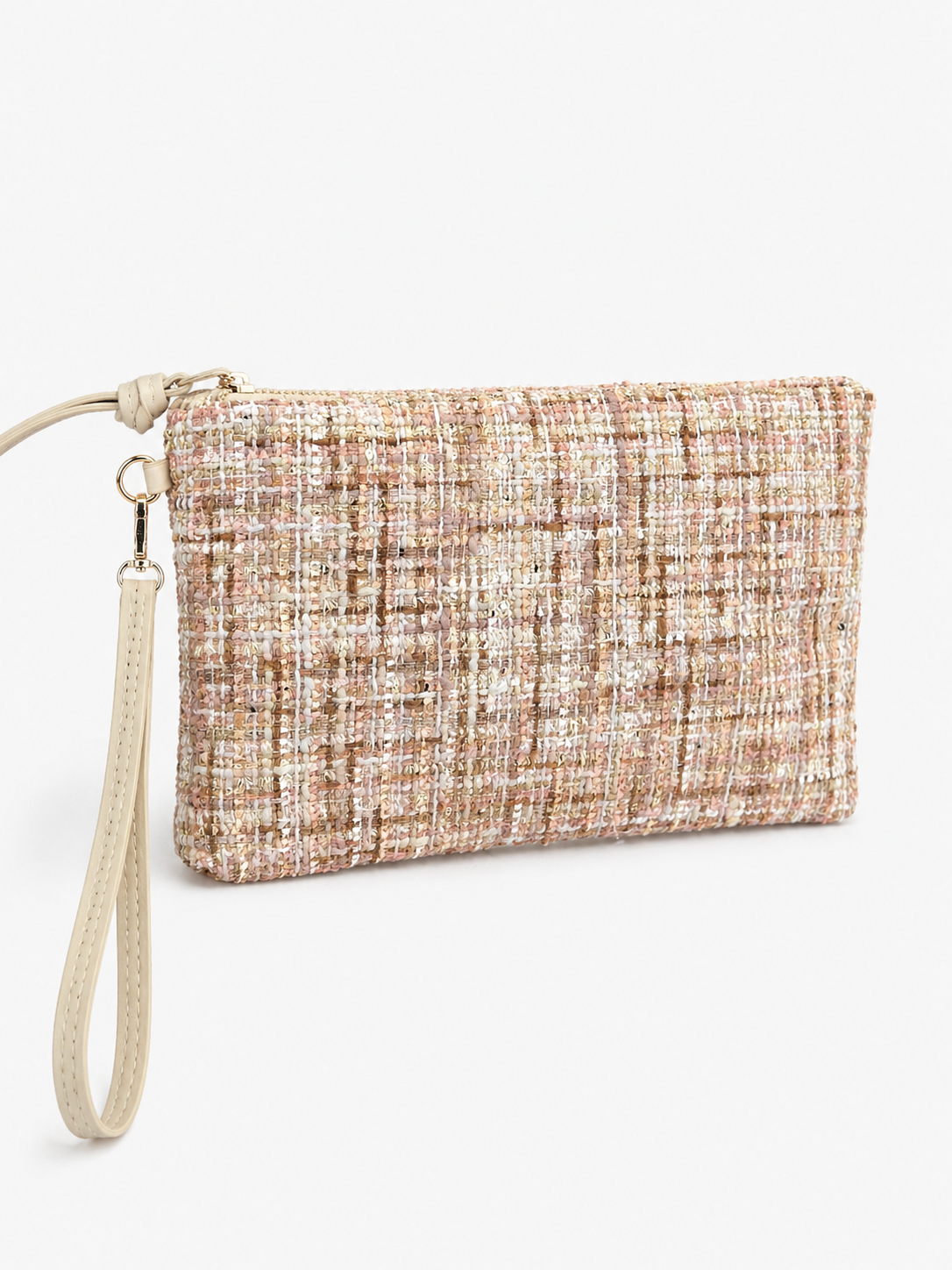 Clutch Çanta Dokuma El Çantası Bilek Askılı Yazlık Portföy Çanta Çok Renkli