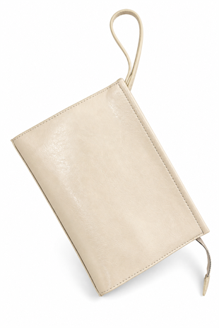 Kadın Portföy Çanta – Şık Tasarım, Günlük & Gece Kullanım Clutch Krem