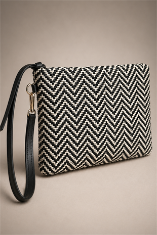 Clutch Çanta – Modern Dokulu Tasarım, Şık & Günlük Kullanım Siyah