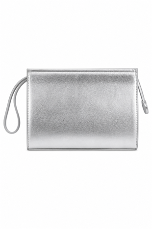 Kadın Portföy Çanta – Şık Tasarım, Günlük & Gece Kullanım Clutch Gümüş