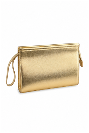 Kadın Portföy Çanta – Şık Tasarım, Günlük & Gece Kullanım Clutch Altın