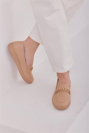 Zincir Detaylı Babet Bej