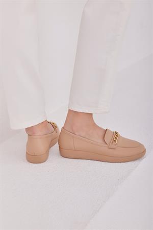 Zincir Detaylı Babet Bej