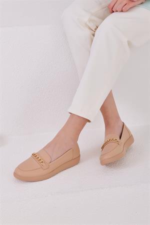 Zincir Detaylı Babet Bej