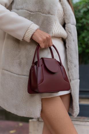 Maja Kapaklı Mini City Kadın Çanta - Bordo