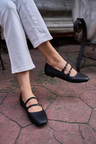 Çift Kemerli Babet Siyah