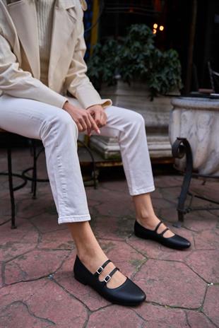 Çift Kemerli Babet Siyah