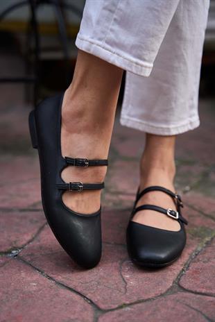 Çift Kemerli Babet Siyah