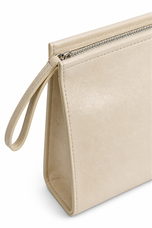 Kadın Portföy Çanta – Şık Tasarım, Günlük & Gece Kullanım Clutch Krem