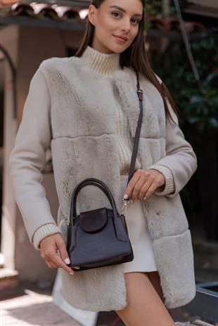 Maja Kapaklı Mini City Kadın Çanta - Kahverengi