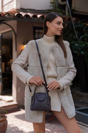 Maja Kapaklı Mini City Kadın Çanta - Kahverengi