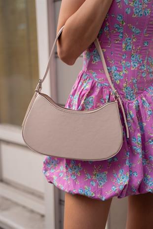 Parma Baguette Kadın Çanta - Krem