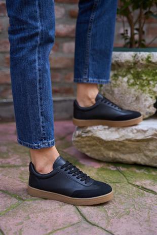 Logo Detaylı Spor Ayakkabı Siyah