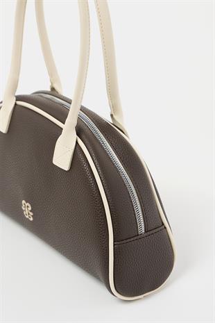 Retro El ve Omuz Çantası Kahverengi