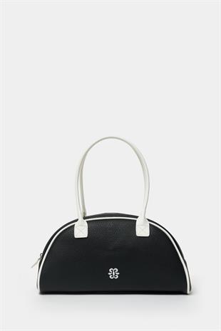 Retro El ve Omuz Çantası Siyah