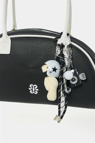 Retro El ve Omuz Çantası Siyah