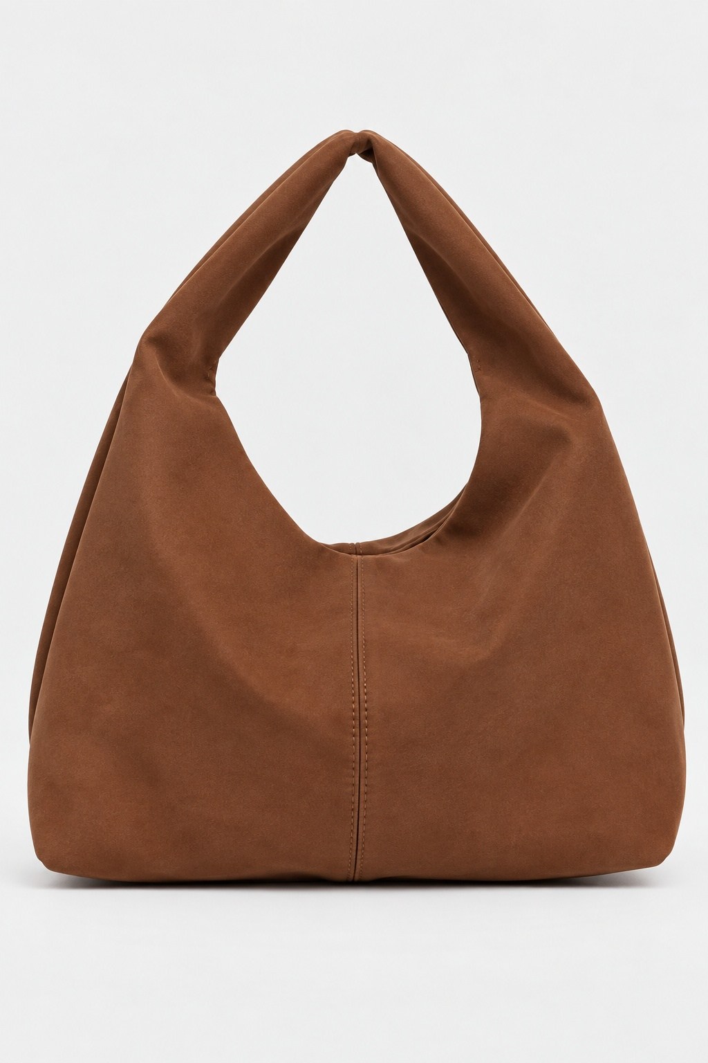 Shopper Omuz Çantası – Yumuşak Form Vintage Model Taba Süet