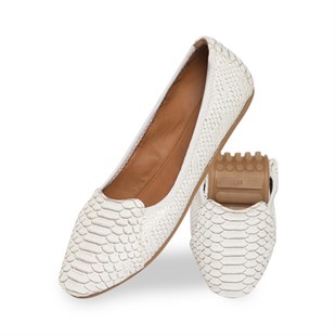 Rollbab White Belle Kadın Babet Ayakkabı