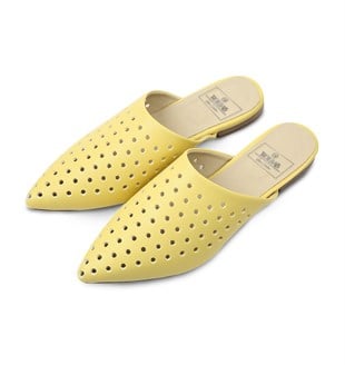 Rollbab Yellow Perforated Classic Terlik