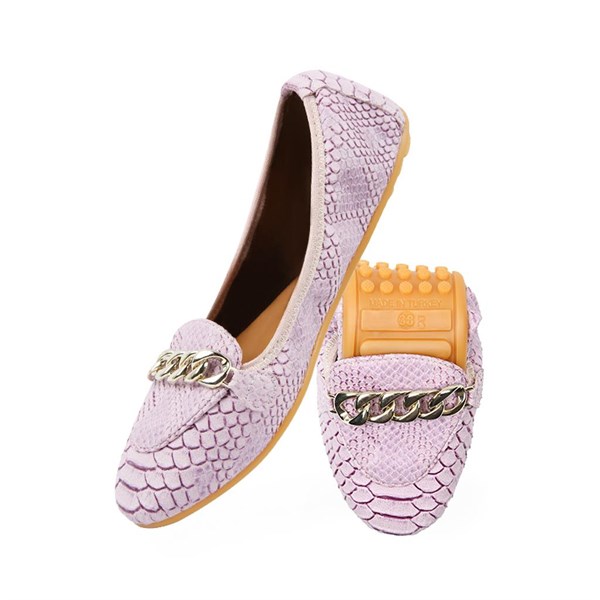 Rollbab Lilac Elegance Kadın Katlanabilir Babet Ayakkabı