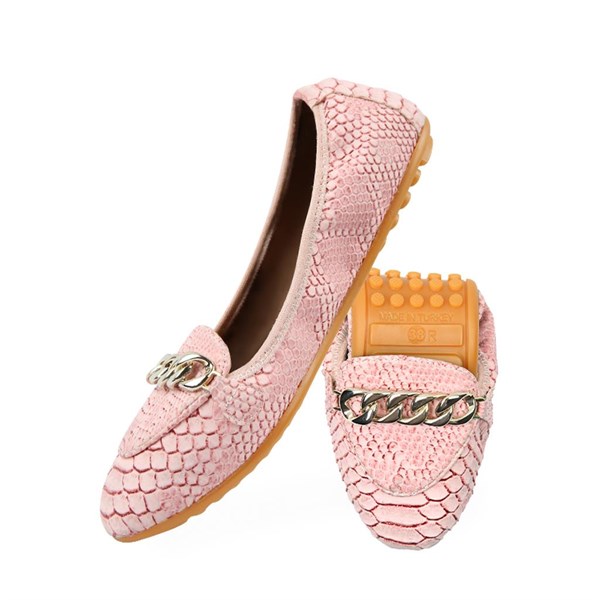 Rollbab Powder Pinky Elegance Kadın Katlanabilir Babet Ayakkabı