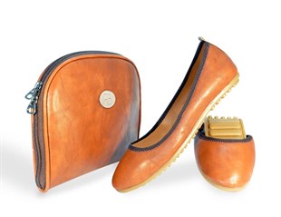 Rollbab Snuff Kadın Babet Ayakkabı Çanta Set