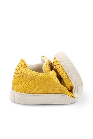 Rollbab Yellow Dragon Naturel Effected Sneaker