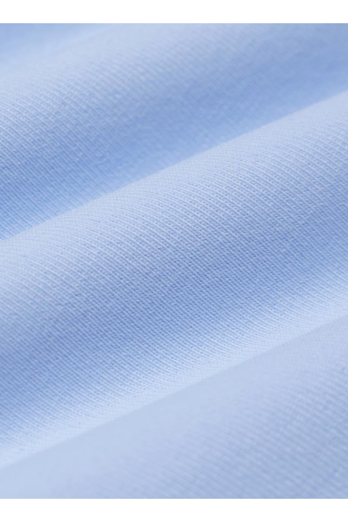 Bebe Mavi Çift Katlı Straplez Pamuklu Üst Bluz