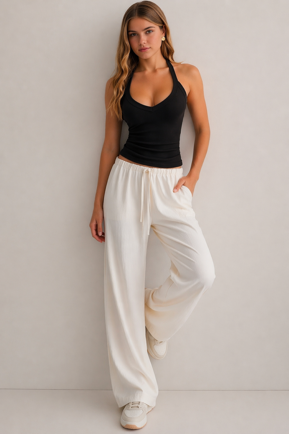 Jarse Ribana Halter Top