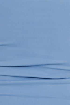 Bebe mavi Halter Yaka Pamuklu Boyundan Bağlamalı Üst Bluz