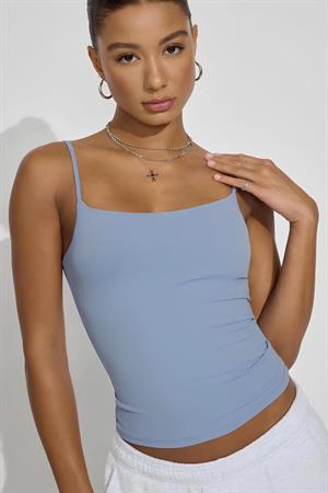 Bebe Mavi İnce Askılı Bluz