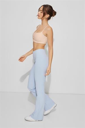 Kadın Bej Ip Askılı Pamuklu Crop Büstiyer Üst