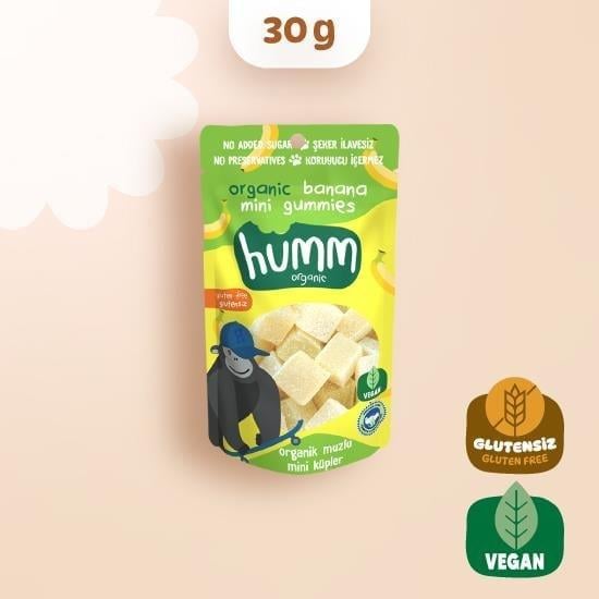 HUMM ORGANIC Muzlu Glutensiz Vegan Mini Küpler 30G