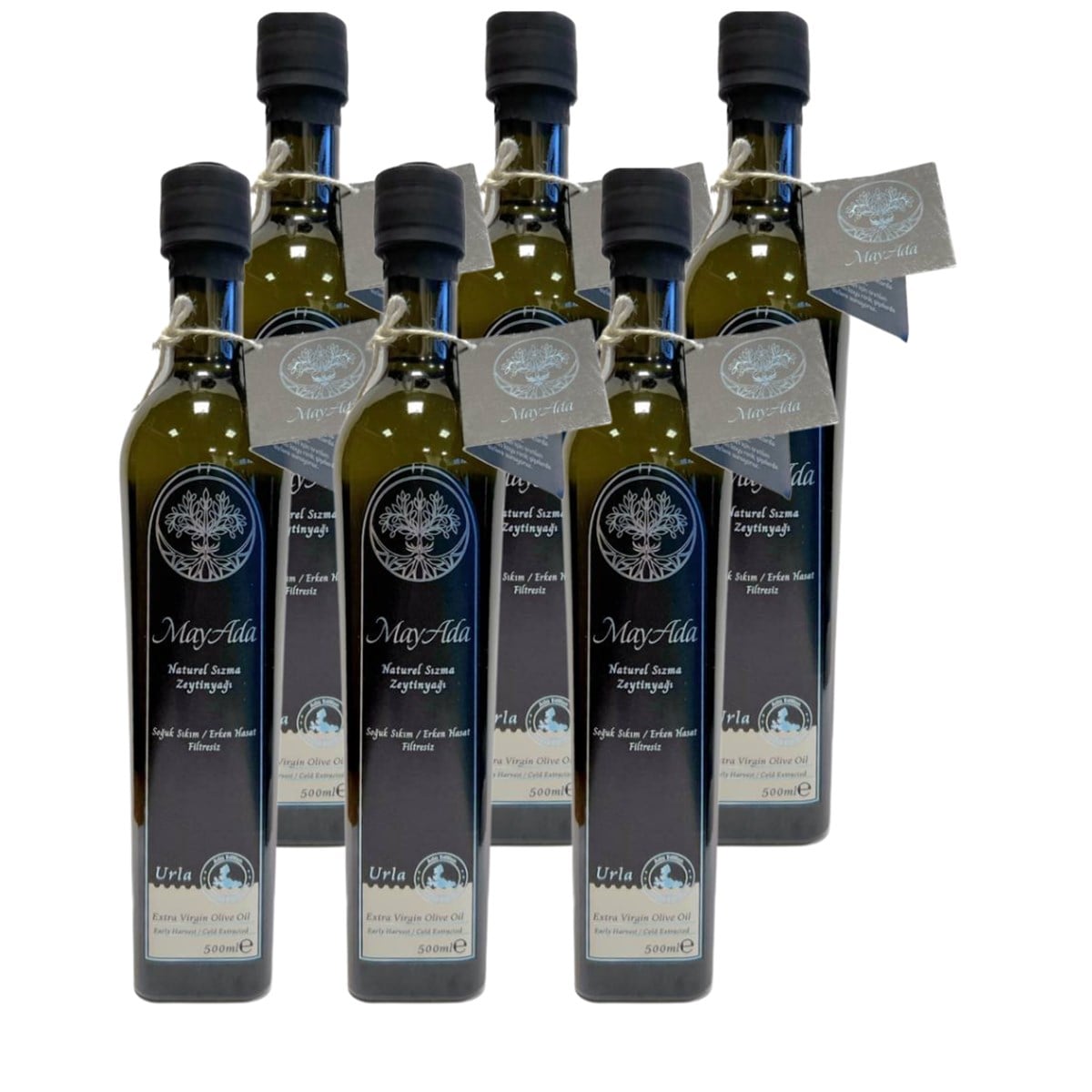 MayAda Naturel Sızma Zeytinyağı 500ml x 6 Adet - Ada Edition.