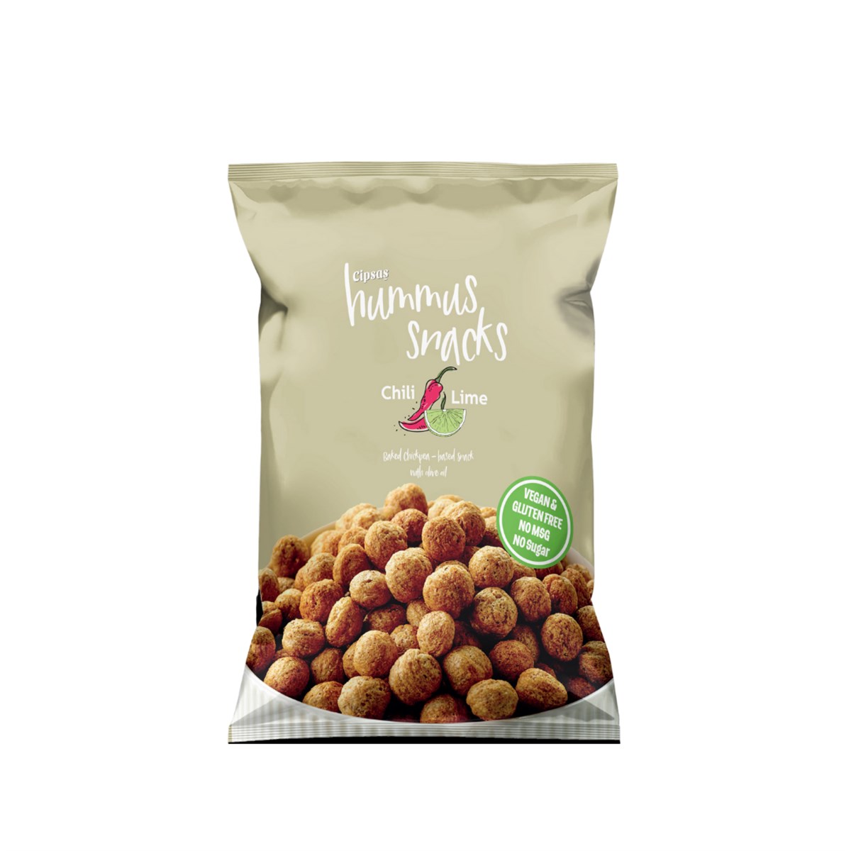 CİPSAŞ Hummus Snacks Chili Lime Nohut Cipsi 45 GR