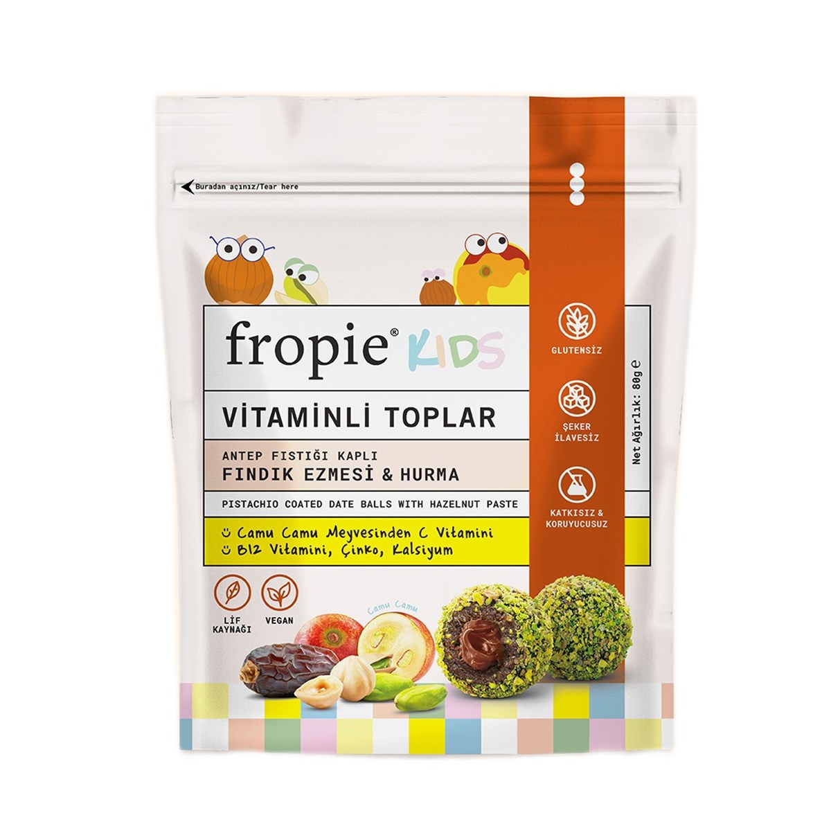 FROPIE Kaju Ezmeli Kids Vitamin Topları 80 Gr