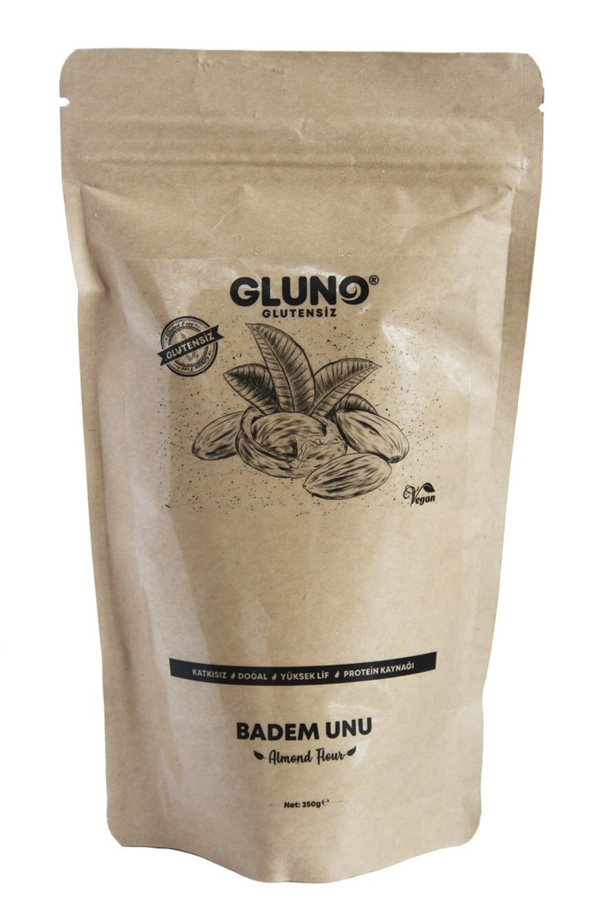 GLUNO GLUTENSİZ Badem Unu 250 Gr