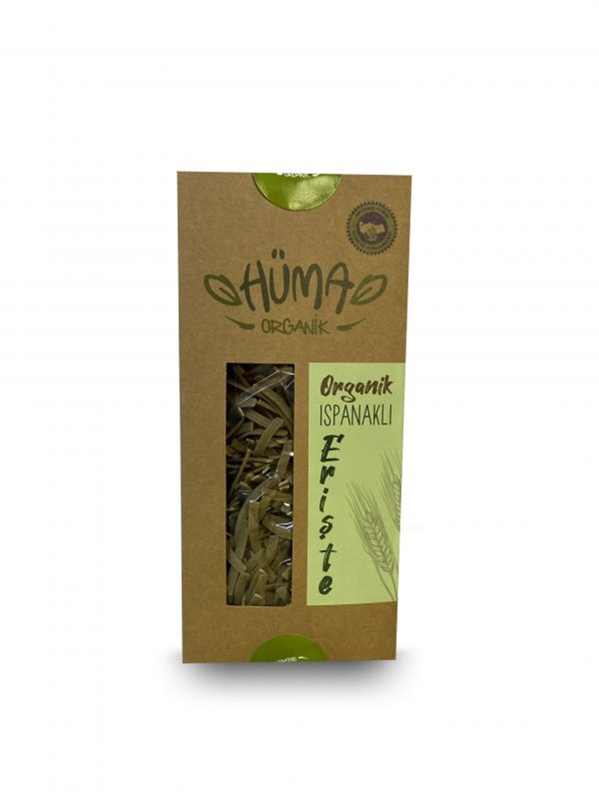 HÜMA Organik Ispanaklı Erişte 500 Gr