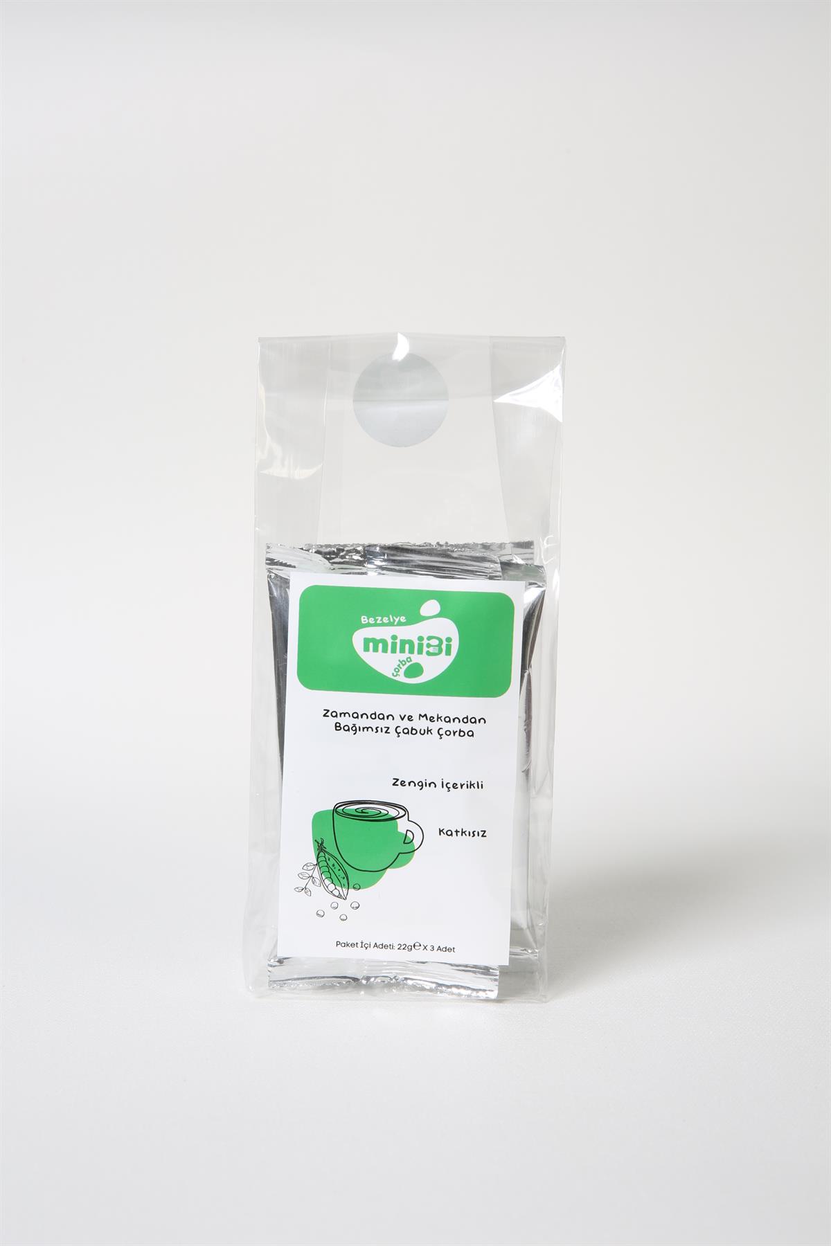 MiniBi Hızlı Bardak Çorba Bezelye 3x22 Gr
