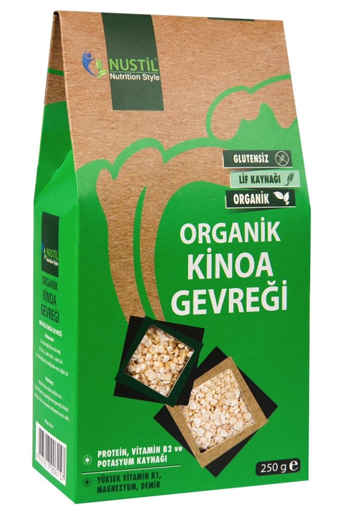 NUSTİL Glutensiz ve Organik Kinoa Gevreği 250 g
