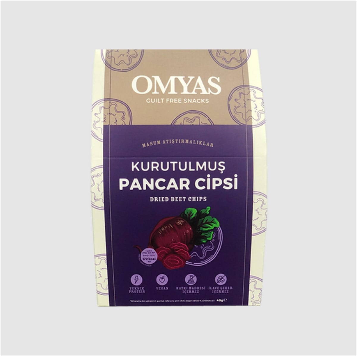 OMYAS Kurutulmuş Pancar Cips 40 GR