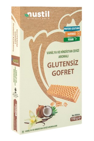NUSTİL Glutensiz Proteini Azaltılmış Gofret 110 g